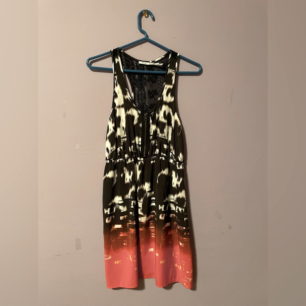 Urban Outfitters Zip Up Lace Mid-length Dress